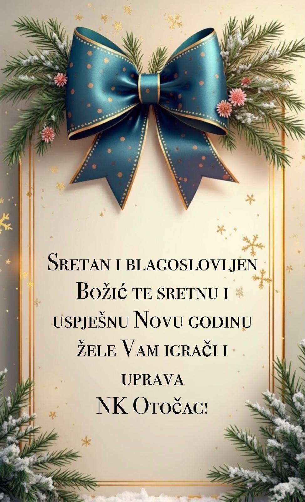 Božićna čestitka NK Otočac